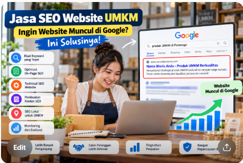Jasa SEO Website UMKM Ingin Website Muncul di Google Ini Solusinya!